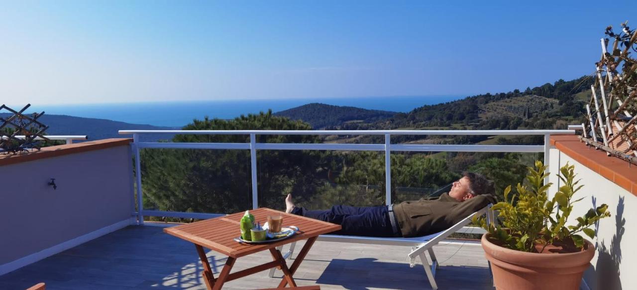 Vista Sulle Isole Dell'Arcipelago Toscano Nibbiaia Exteriör bild